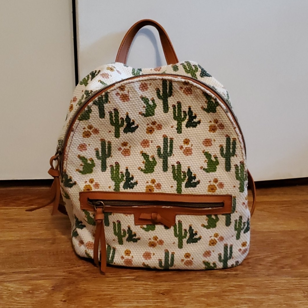 Cactus back pack purse